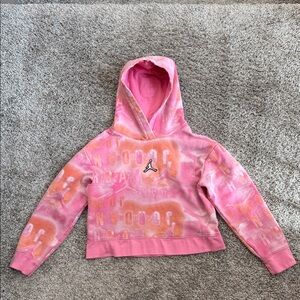 Jordan Kids Pink Cropped Hoodie